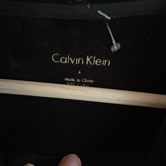 Calvin Klein Plush Zip Up Hoodie Spell Out - Picture 3 of 3